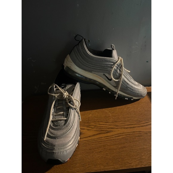 Nike Air Max 97 Reflect Silver 2018 312834 007 -Size 12 VERY RARE! Silver Bullet